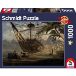 SCHMIDT Puzzle Loď v přístavu 1000 dílků 112147