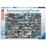 RAVENSBURGER Puzzle 99 krásných míst Evropy 3000 dílků 124279