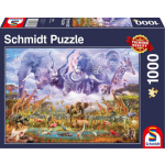 SCHMIDT Puzzle Zvířata u napajedla 1000 dílků 124893