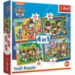 TREFL Puzzle Tlapková patrola: Prázdniny 4v1 (35,48,54,70 dílků) 143133