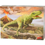 GOKI Dřevěné kostky Dinosauři, 12 kostek 144247