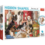 TREFL Puzzle Hidden Shapes: Psí zábava 1043 dílků 145110