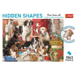 TREFL Puzzle Hidden Shapes: Psí zábava 1043 dílků 145110