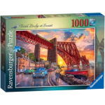RAVENSBURGER Puzzle Forth Bridge při západu slunce, Skotsko 1000 dílků 146034