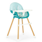 ECOTOYS Jídelní židlička 2v1 Modrá 146332