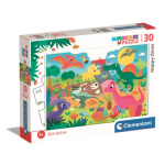 CLEMENTONI Puzzle Šťastní dinosauři 30 dílků 146687