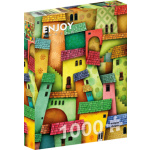 ENJOY Puzzle Veselé domky 1000 dílků 149875