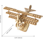 ROBOTIME Rolife 3D dřevěné puzzle Letadlo 145 dílků 150759