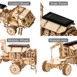 ROBOTIME Rokr 3D dřevěné puzzle Planetární vozítko Navitas Rover na solární pohon 252 dílků 150998