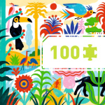 DJECO Panoramatické puzzle Džungle 100 dílků 153168