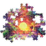 CLEMENTONI Puzzle ColorBoom: Východ slunce v džungli 500 dílků 158323
