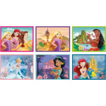 CLEMENTONI Obrázkové kostky Disney princezny, 12 kostek 159521