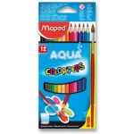 MAPED Trojhranné pastelky Aqua Color'Peps 12ks + štětec 25657