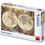 DINO Puzzle Historická mapa 1000 dílků 5830