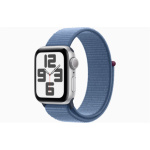 Apple Watch SE/40mm/Silver/Sport Band/Winter Blue, MRE33QC/A