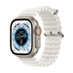 Apple Watch Ultra/49mm/Titan/Sport Band/White Ocean, MNHF3CS/A