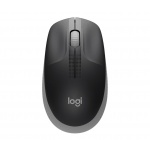 Logitech M190/Kancelářská/Optická/Bezdrátová USB/Šedá, 910-005906