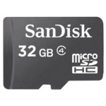 Sandisk/micro SDHC/32GB/18MBps/Class 4/+ Adaptér/Černá, SDSDQM-032G-B35A