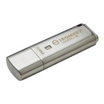 Kingston IronKey Locker+ 50/256GB/USB 3.1/USB-A/Stříbrná, IKLP50/256GB
