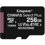 Kingston CANVAS SELECT PLUS/micro SDXC/256GB/100MBps/UHS-I U3 / Class 10, SDCS2/256GBSP