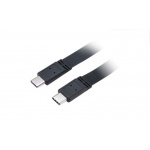 AKASA - USB 3.1 typ C na typ C kabel - 1 m slim, AK-CBUB46-10BK