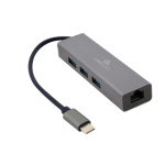 Gembird USB-C GBit adapter + 3x USB 3.1, A-CMU3-LAN-01