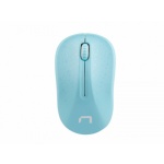 Natec optická myš TOUCAN/1600 DPI/Cestovní/Optická/Bezdrátová USB/Bílá-modrá, NMY-1651