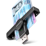 AXAGON CRE-SMPA, USB-A PocketReader čtečka kontaktních karet Smart card, (eObčanka, eID klient), CRE-SMPA