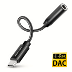 AXAGON ADA-HC, USB-C na 3.5mm jack - Hi-Res DAC audio adaptér, 384kHz/32bit, stereo, ADA-HC