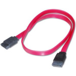 PremiumCord 0,5m datový kabel SATA 1.5/3.0 GBit/s červený, kfsa-1-05