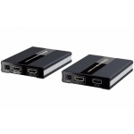 PremiumCord HDMI KVM extender s USB na 60m přes jeden kabel Cat5/6, bez zpoždění, khext60-4