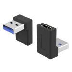 PremiumCord redukce USB-C - USB 3.0 Male, zahnutá2, kur31-27