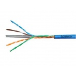 SCHRACK Kabel U/UTP Cat.6 4x2xAWG24 300 MHz, PVC modrý, Eca, 305m, HSEKU423P4