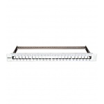 SCHRACK 19" patchpanel pro max. 24 keystone,neosazený,1U,RAL 7035, HSER0240GS