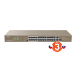 Tenda TEF1126P-24-410W PoE AF / AT switch - 24x PoE 100 Mb/s + 2x Uplink 1Gb/s RJ45/SFP,PoE+ 370W, TEF1126P-24-410W