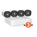 Tenda K4P-4TR - PoE kamerový set 4MPx, 4CH NVR + 4x IP kamera 4MPx, IP67, zvuk, web. rozhraní,CZ app, K4P-4TR