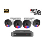 iGET HGNVK88504 - Kamerový UltraHD 4K PoE set, 8CH NVR + 4x IP 4K kamera, zvuk, SMART W/M/Andr/iOS, HGNVK88504