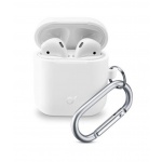 Kryt Cellularline Bounce AirPods 1 & 2, bílý, BOUNCEAIRPODSW