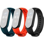 Xiaomi Mi Band 5 řemínky Black,Orange,Cyan, 29764