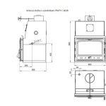 Krbová vložka s teplovodním výměníkem PRITY C W28, 159
