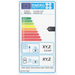 Sporák na tuhá paliva ZVEZDA CLASSIC GFS, levá, 680