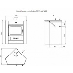 Krbová kamna s výměníkem PRITY AM W12 černá, 718