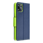 Fancy Book case for  XIAOMI Redmi NOTE 12 PRO PLUS 5G navy / lime 591549