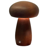 Table lamp bedside mushroom Art Deco brown MTWTHN 599557