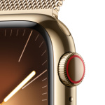 Apple Watch Series 9 41mm Cellular Zlatý nerez se zlatým milánským tahem MRJ73QC/A