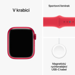 Apple Watch Series 9 41mm PRODUCT(RED) Červený hliník s PRODUCT(RED) sportovním řemínkem - M/L MRXH3QC/A