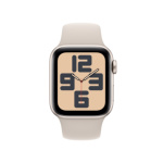 Apple Watch SE 40mm Hvězdně bílý hliník s hvězdně bílým sportovním řemínkem - S/M MR9U3QC/A